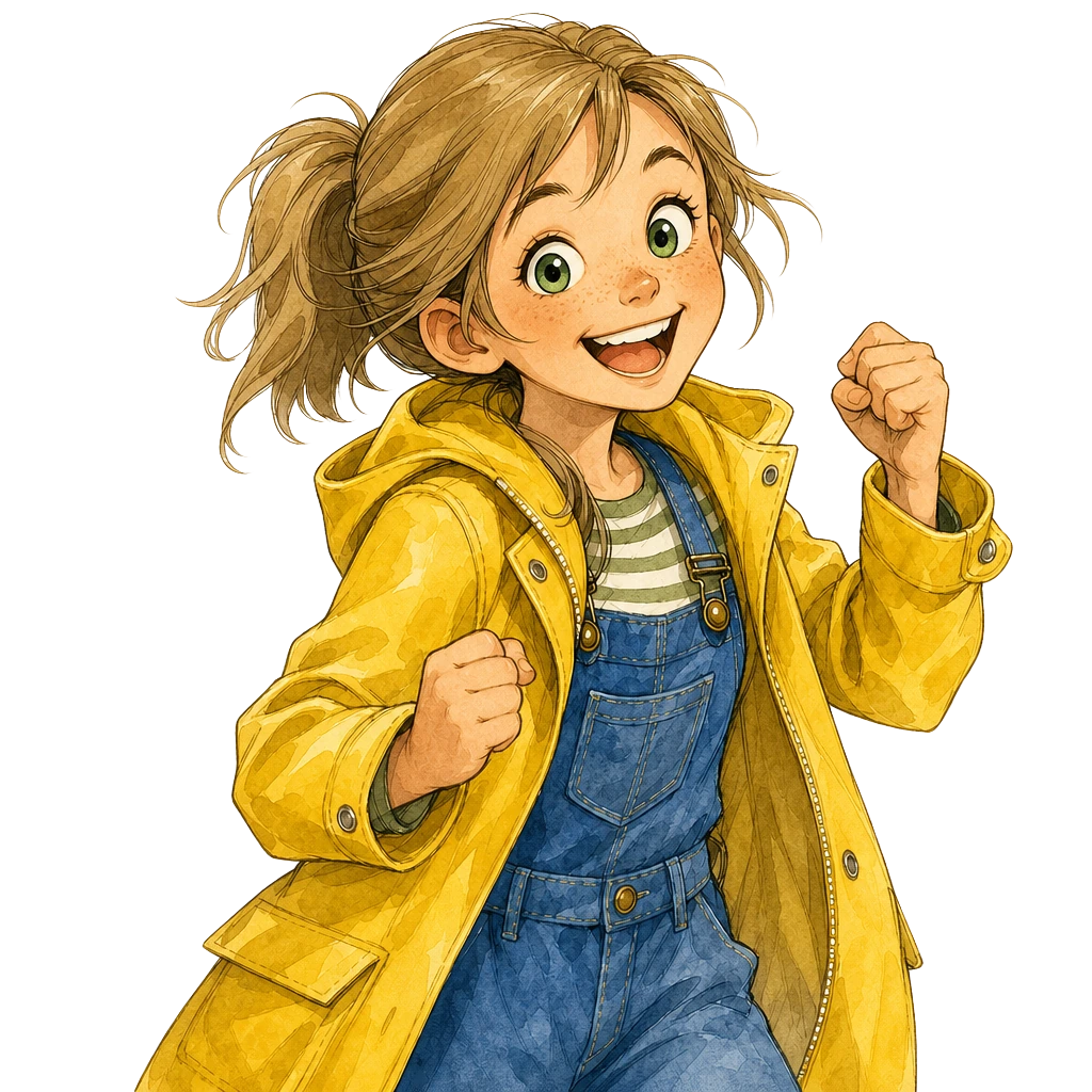 Ally, the impulsive sister, excited